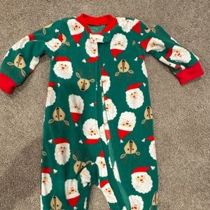 GUC carters Santa Jammie onesie